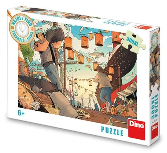 DINO Puzzle Najdi 10 předmětů: Přístav XL 300 dílků