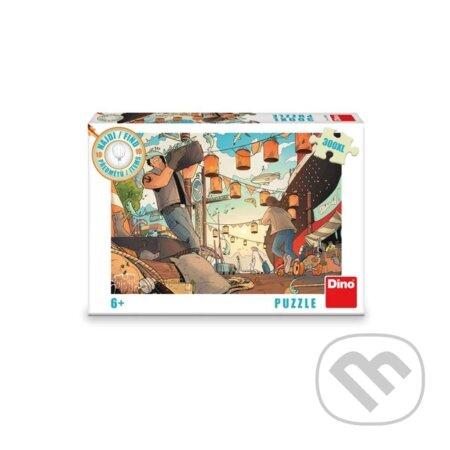 DINO Puzzle Najdi 10 předmětů: Přístav XL 300 dílků
