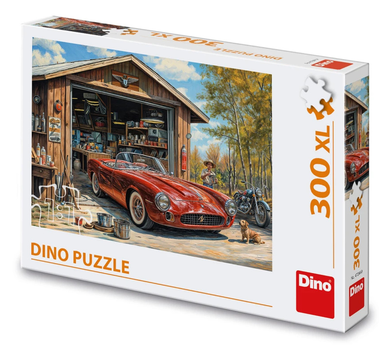 Puzzle Jaguár v garáži XL 300 ks - puzzle z kategorie Maxi dílky