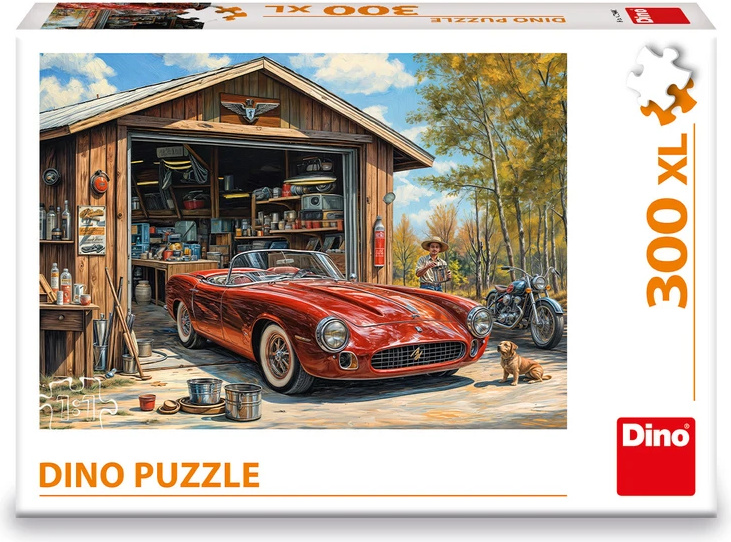 Puzzle Jaguár v garáži XL 300 ks - puzzle z kategorie Maxi dílky