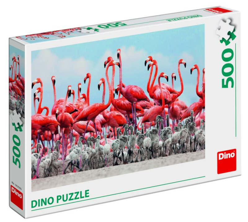 Dino Puzzle Plameňáci 500 dílků