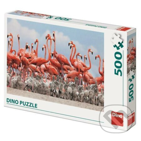 Dino Puzzle Plameňáci 500 dílků