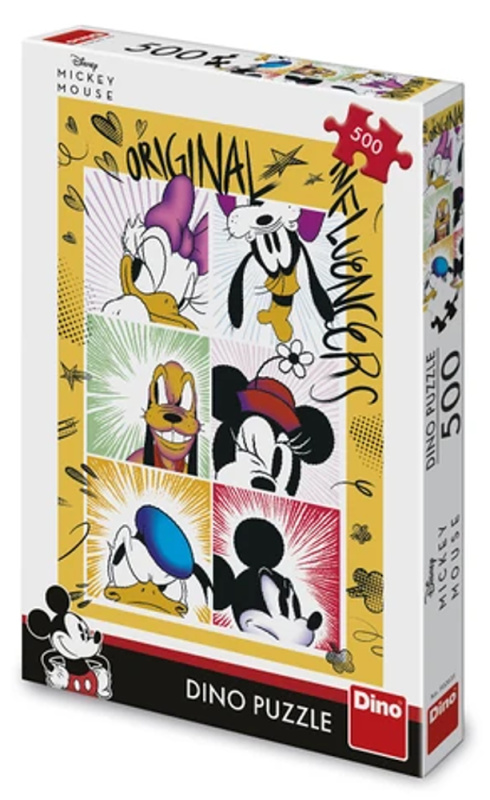 Puzzle Mickeyho parta 47x33cm 500 dílků v krabici 33,5x23x3,5cm