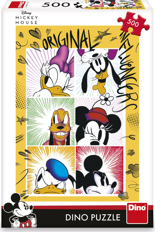 Puzzle Mickeyho parta 47x33cm 500 dílků v krabici 33,5x23x3,5cm
