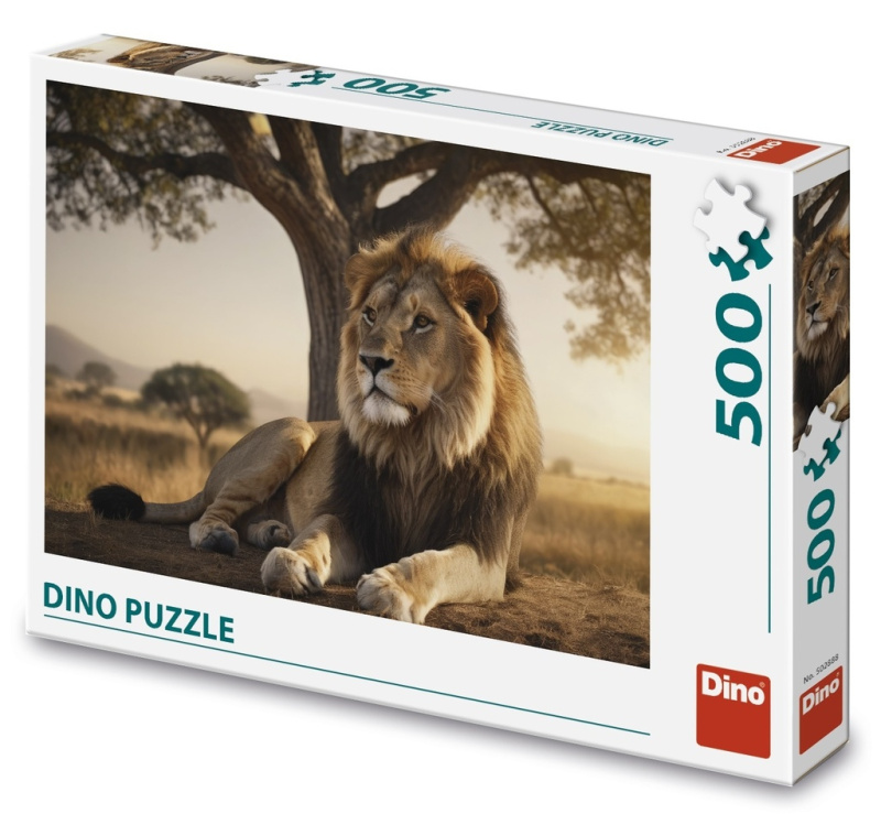 Puzzle Odpočívající lev 500 dílků
