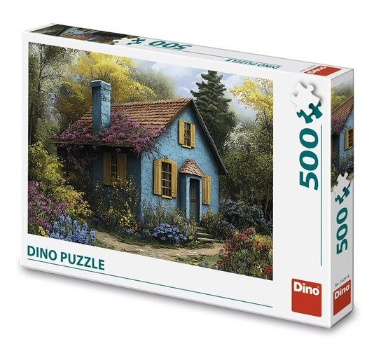 Puzzle Modrý domeček 500 dílků