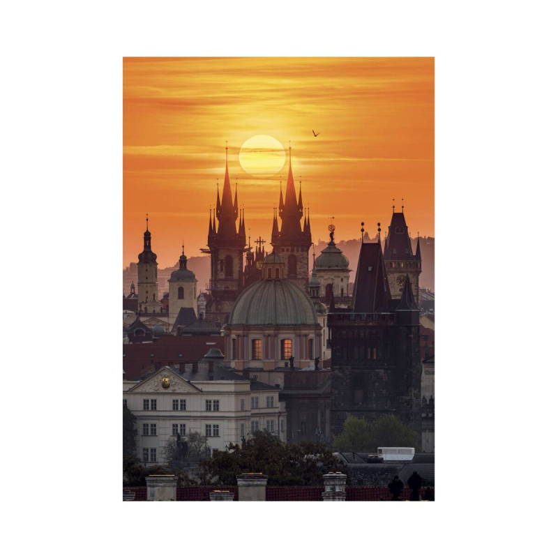 Puzzle Dino 500 dílků Travel Czechia: Praha stověžatá