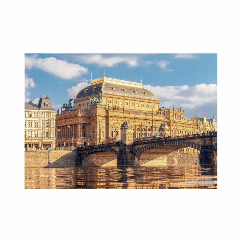 Puzzle Dino 500 dílků Travel Czechia: Praha - Národní divadlo