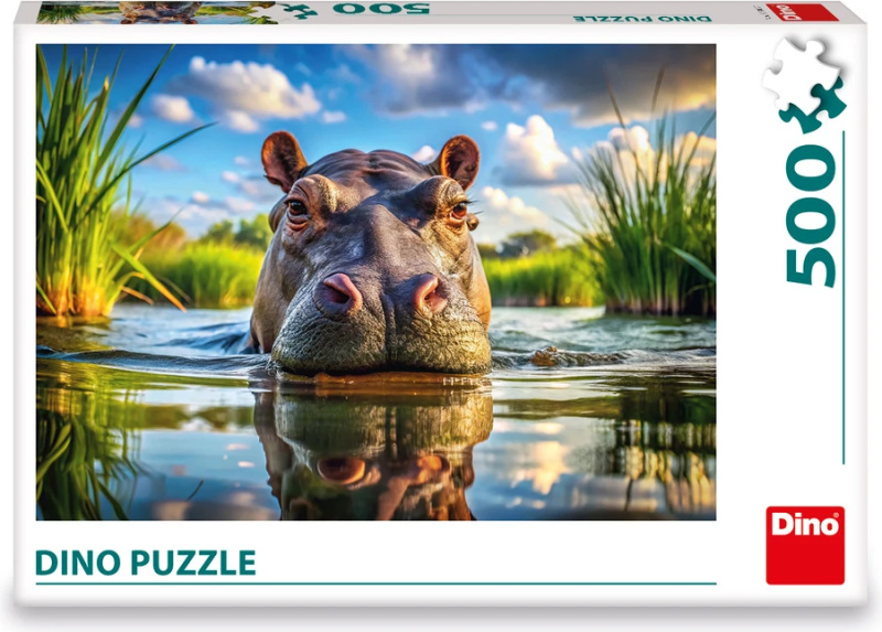 Puzzle 500: Roztomilý hroch