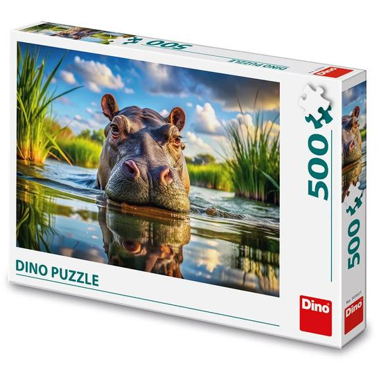 Puzzle 500: Roztomilý hroch
