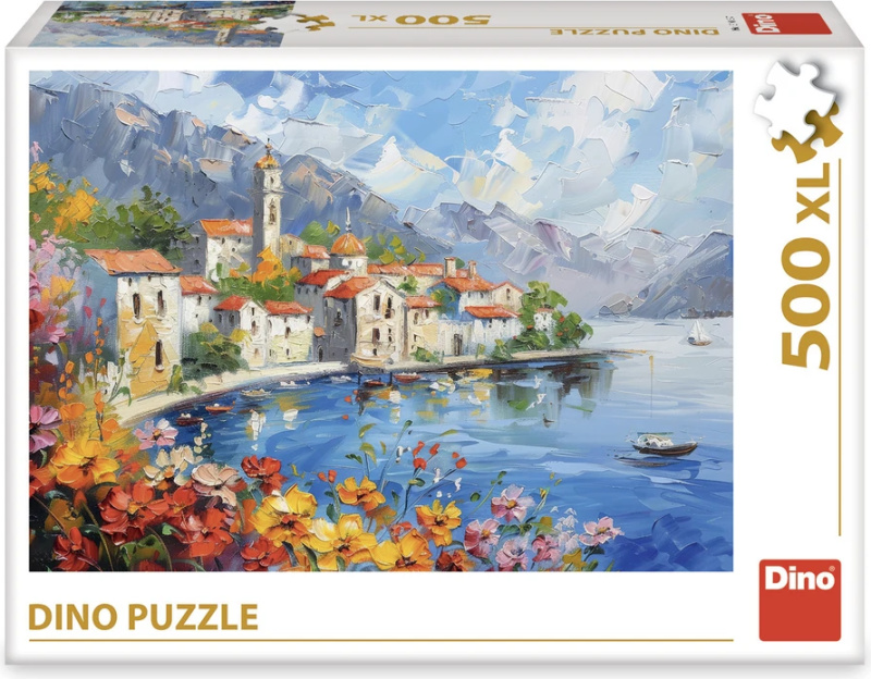 Puzzle 500XL Malovaná zátoka - puzzle z kategorie Města a stavby