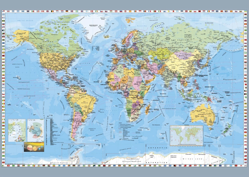 Dino Puzzle Politická mapa světa 1000 dílků