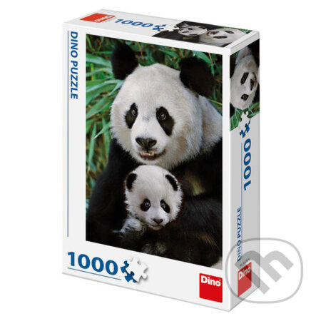 Dino Pandí rodina puzzle 1000 dílků