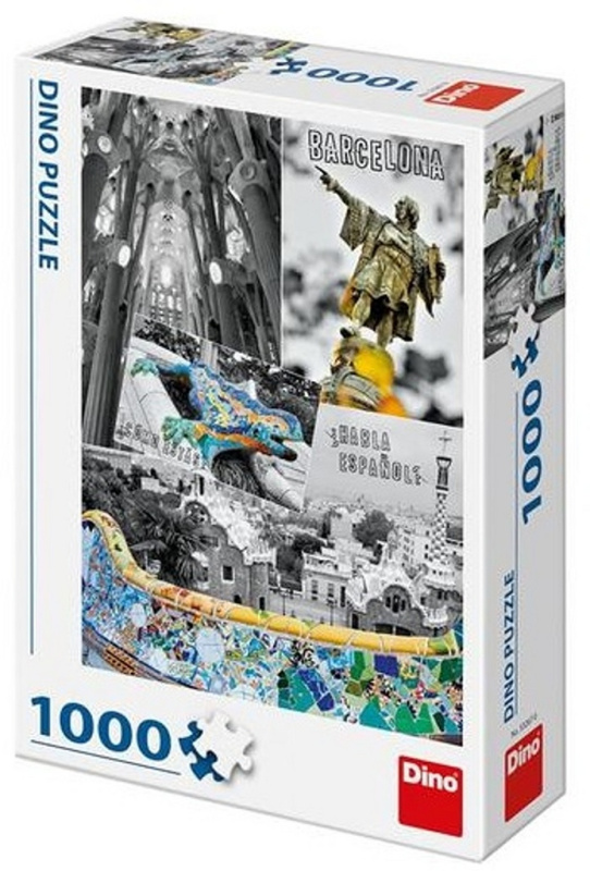 Puzzle Barcelona - koláž 1000 dílků