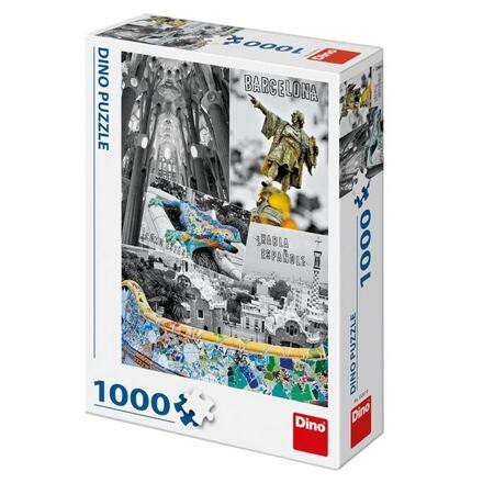 Puzzle Barcelona - koláž 1000 dílků