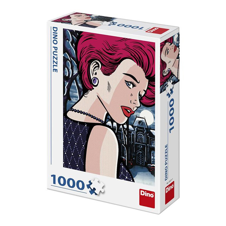 Puzzle Pop Art: Tajemná žena 1000 dílků