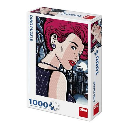 Puzzle Pop Art: Tajemná žena 1000 dílků