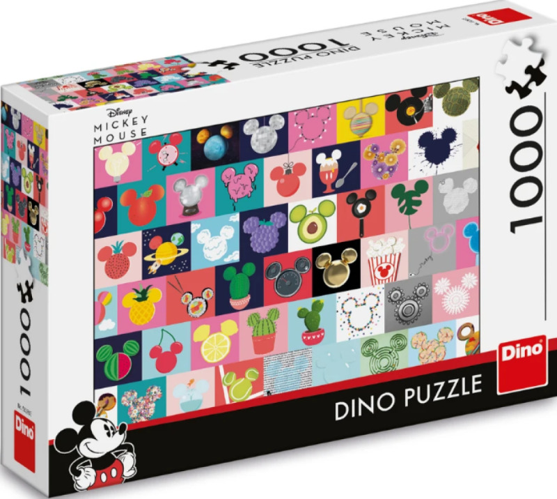 Puzzle 1000 dílků Mickey Mouse uši