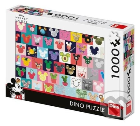 Puzzle 1000 dílků Mickey Mouse uši