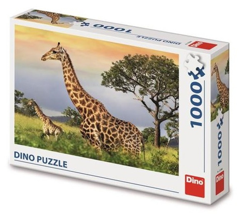 Puzzle Žirafí rodina 1000 dílků