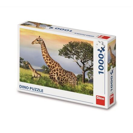 Puzzle Žirafí rodina 1000 dílků