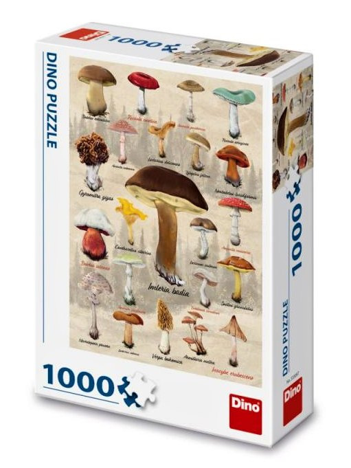 DINO Houby koláž 1000 dílků