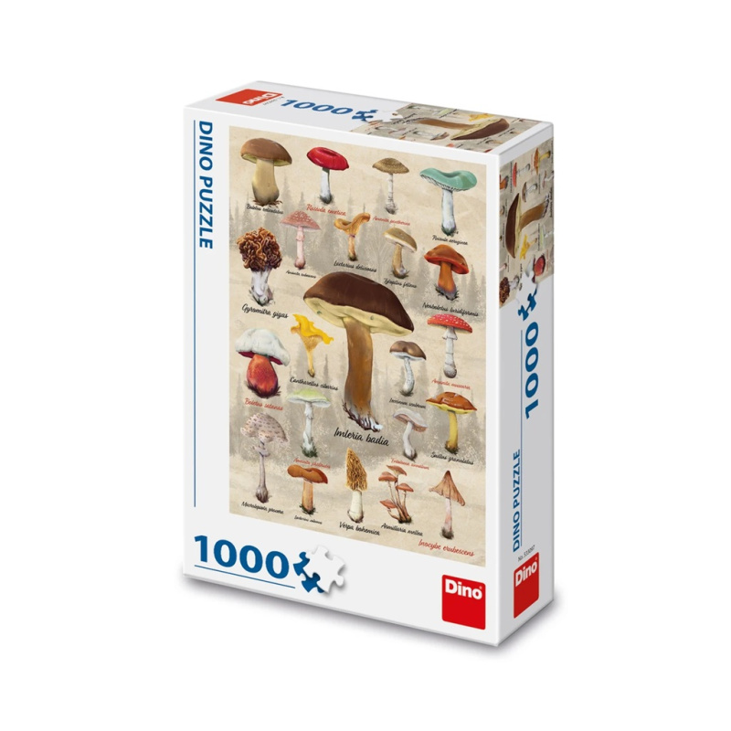 DINO Houby koláž 1000 dílků