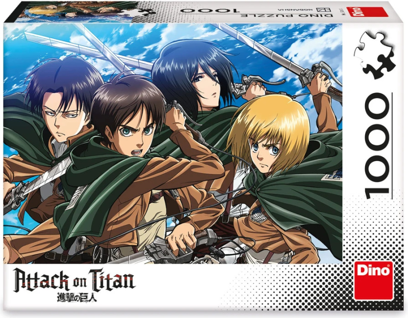 Puzzle Anime: Attack on Titan 1000 dílků DINO