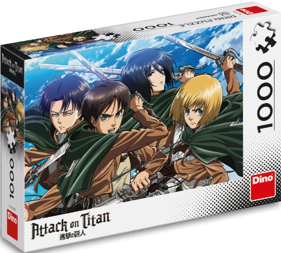 Puzzle Anime: Attack on Titan 1000 dílků DINO