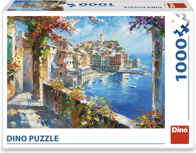 Puzzle Středomořské městečko 1000 dílků
