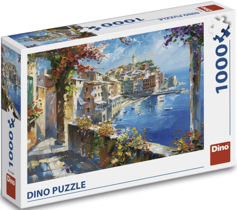 Puzzle Středomořské městečko 1000 dílků
