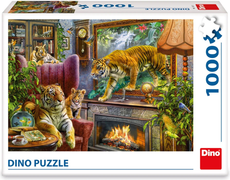 dino puzzle tygři 1000 dílků