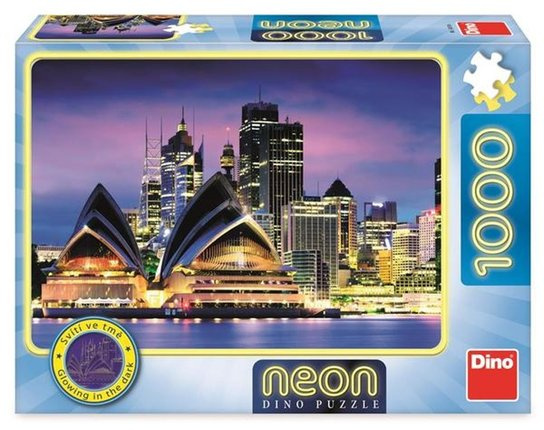 Dino Puzzle Opera v Sydney neon 1000 dílků