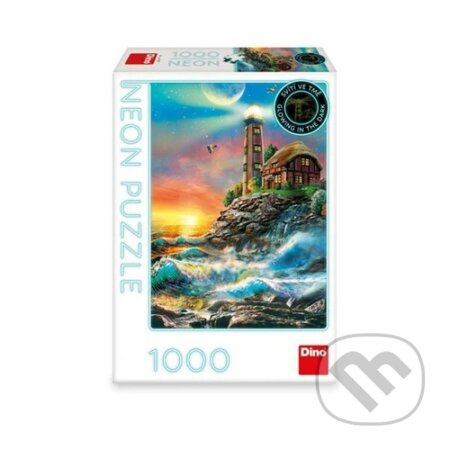 Neonové puzzle Maják - 1000 dílků
