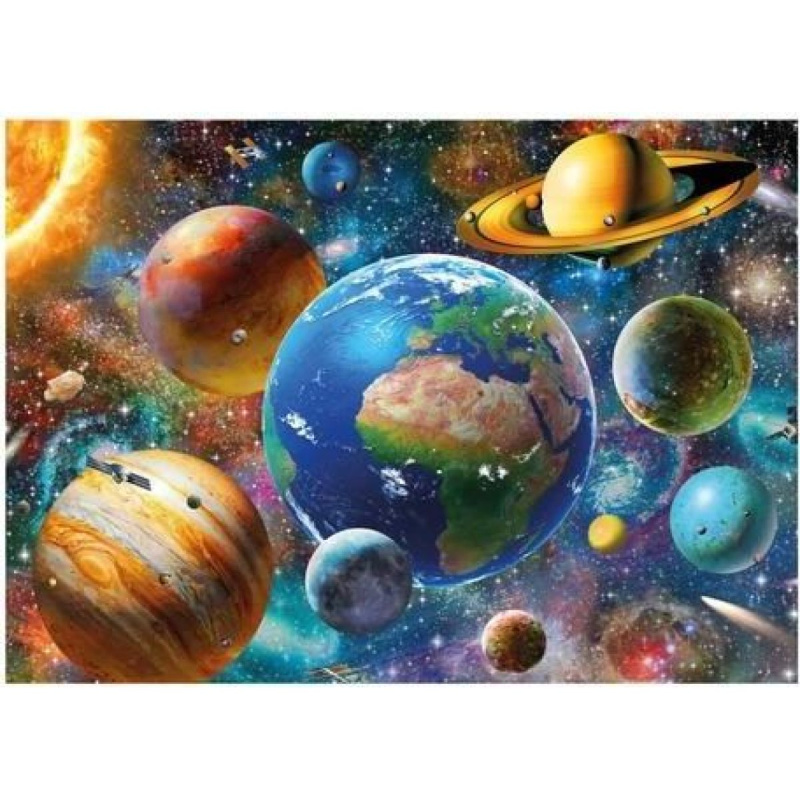 Dino Puzzle Planety neon 1000 dílků