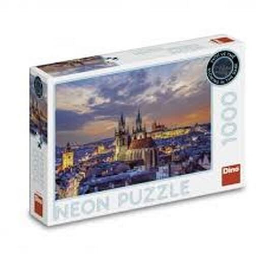 Puzzle Pohled na Hradčany 1000 dílků neon DINO
