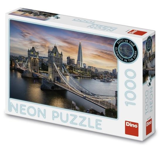 Puzzle Soumrak nad Tower Bridge 1000 dílků neon DINO