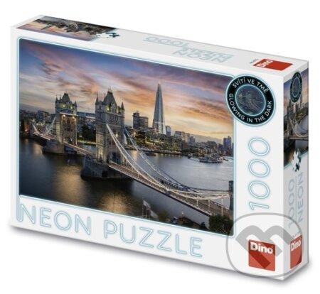 Puzzle Soumrak nad Tower Bridge 1000 dílků neon DINO