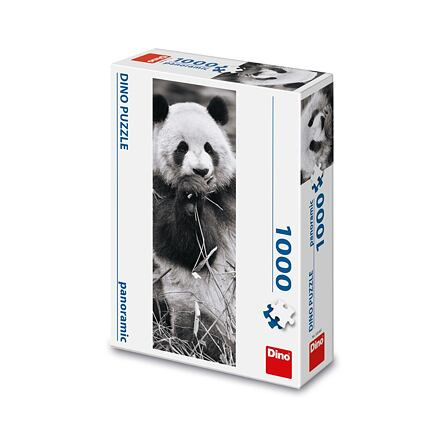 Dino PANDA v trávě panoramic 1000 dílků