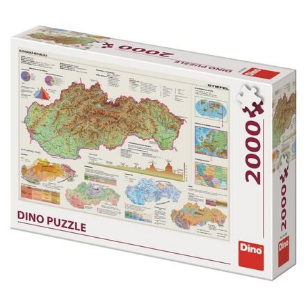 Dino MAPA SLOVENSKA 2000 dílků