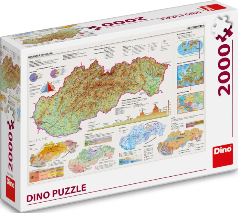 Dino MAPA SLOVENSKA 2000 dílků