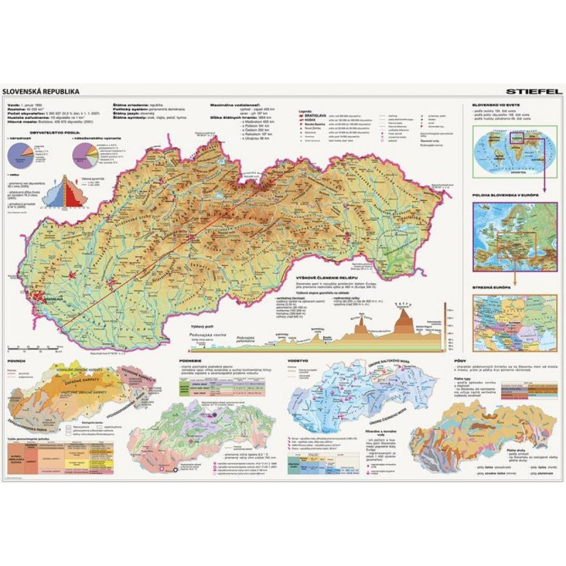 Dino MAPA SLOVENSKA 2000 dílků