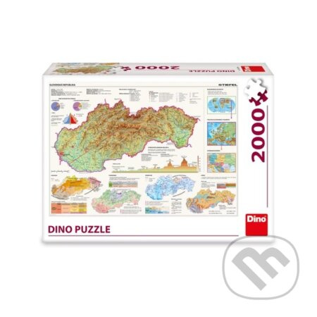 Dino MAPA SLOVENSKA 2000 dílků
