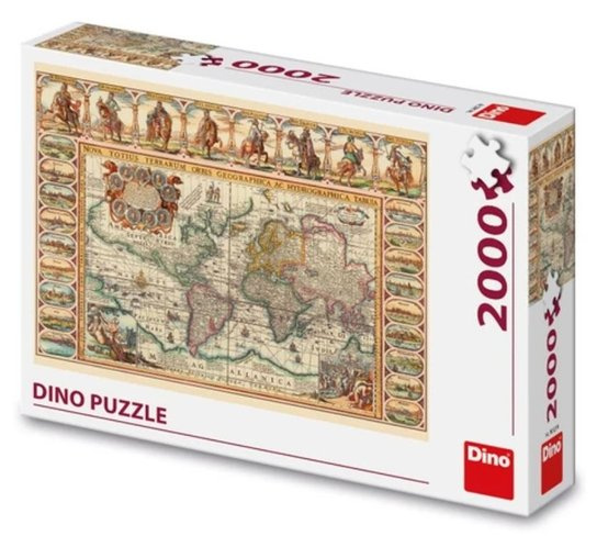 Dino Historická mapa světa 2000 dílků