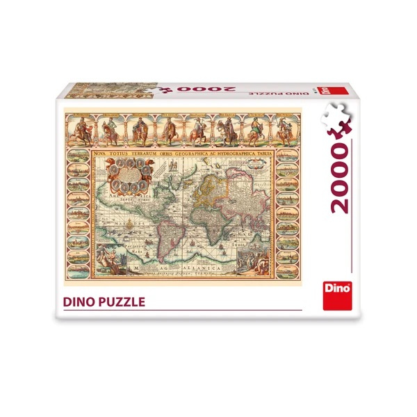 Dino Historická mapa světa 2000 dílků
