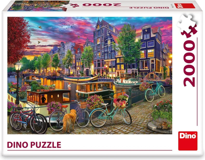 Puzzle DINO Malovaný Amsterdam 2000 dílků