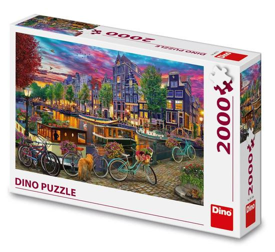 Puzzle DINO Malovaný Amsterdam 2000 dílků
