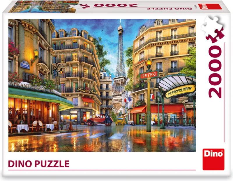 dino puzzle odlesky paříže 2000 dílků