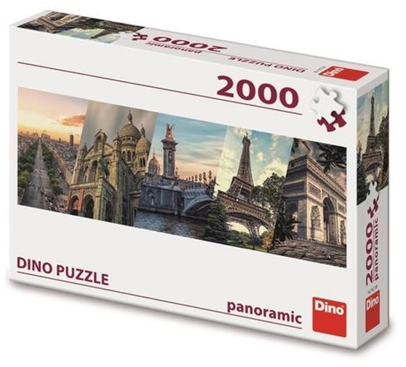 Puzzle koláž Paříž 2000 dílků panoramatická