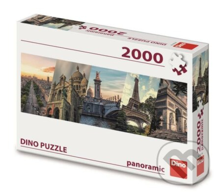 Puzzle koláž Paříž 2000 dílků panoramatická